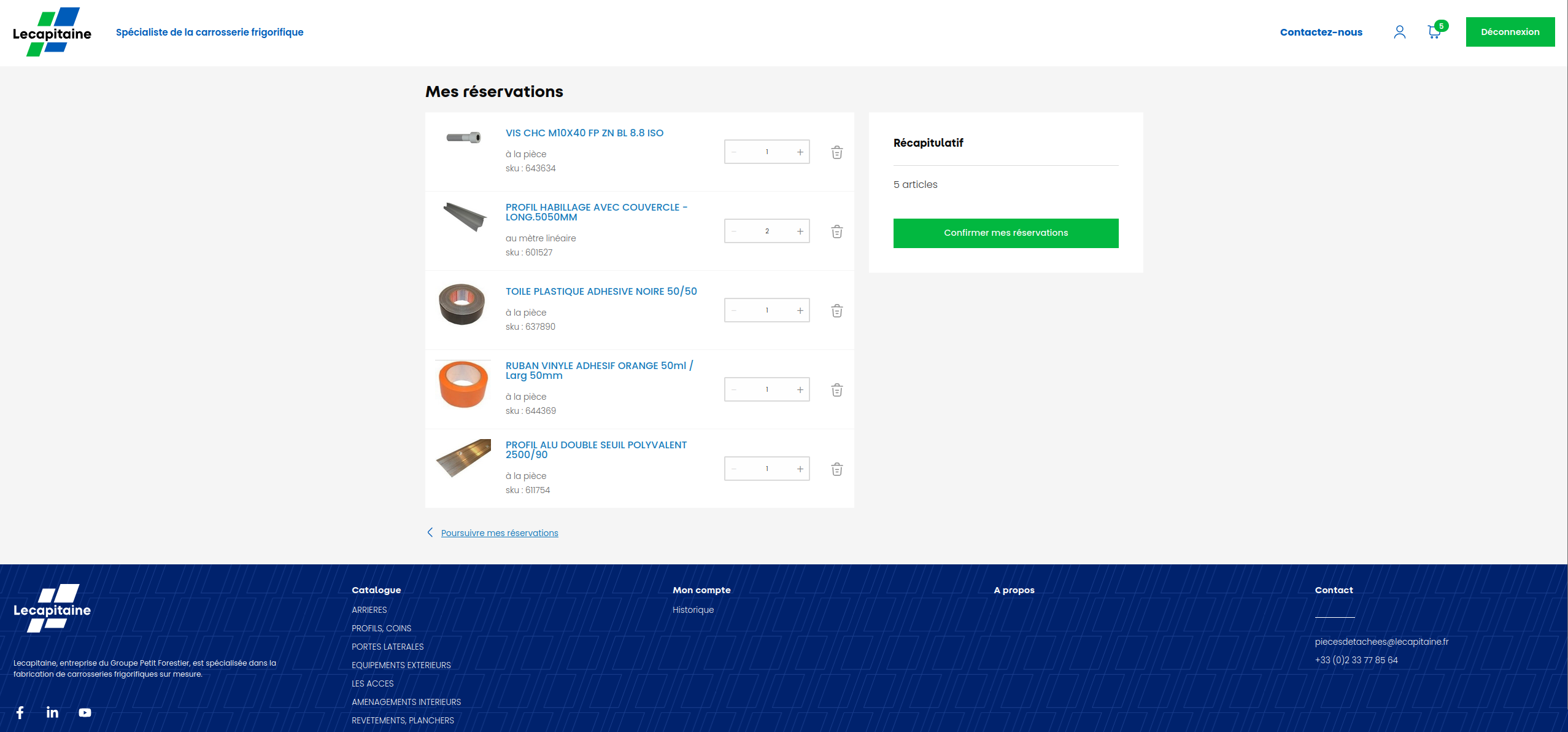 Catalogue Lecapitaine